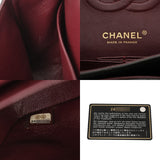 CHANEL シャネル チェーンショルダー 25cm Wフラップ ブラック A01112 レディース ラムスキン ショルダーバッグ Aランク 中古 銀蔵