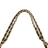 CHANEL シャネル チェーンショルダー 25cm Wフラップ ブラック A01112 レディース ラムスキン ショルダーバッグ Aランク 中古 銀蔵