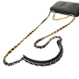 CHANEL シャネル シャネル19 マトラッセ チェーンウォレット ブラック AP0957 レディース ラムスキン ショルダーバッグ Aランク 中古 銀蔵