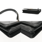CHANEL シャネル シャネル19 マトラッセ チェーンウォレット ブラック AP0957 レディース ラムスキン ショルダーバッグ Aランク 中古 銀蔵
