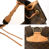 LOUIS VUITTON ルイヴィトン モノグラム モンスリ GM ブラウン M51135 ユニセックス モノグラムキャンバス リュック・デイパック Bランク 中古 銀蔵