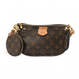 LOUIS VUITTON ルイヴィトン モノグラム ミュルティ ポシェットアクセソワール ローズクレール M44840 レディース モノグラムキャンバス ショルダーバッグ Bランク 中古 銀蔵