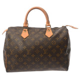 LOUIS VUITTON ルイヴィトン モノグラム スピーディ 30 ブラウン M41526 レディース モノグラムキャンバス ハンドバッグ Bランク 中古 銀蔵