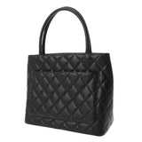 CHANEL シャネル 復刻トート ブラック A01804 レディース キャビアスキン トートバッグ Aランク 中古 銀蔵
