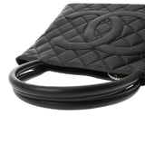 CHANEL シャネル 復刻トート ブラック A01804 レディース キャビアスキン トートバッグ Aランク 中古 銀蔵
