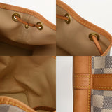 LOUIS VUITTON ルイヴィトン モノグラム ノエ BB ホワイト M40817 ユニセックス ダミエアズールキャンバス ショルダーバッグ Bランク 中古 銀蔵