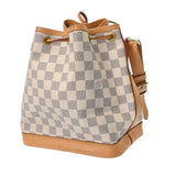 LOUIS VUITTON ルイヴィトン モノグラム ノエ BB ホワイト M40817 ユニセックス ダミエアズールキャンバス ショルダーバッグ Bランク 中古 銀蔵