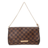 LOUIS VUITTON ルイヴィトン ダミエ フェイボリット MM ブラウン N41129 レディース ダミエキャンバス ショルダーバッグ Aランク 中古 銀蔵