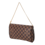LOUIS VUITTON ルイヴィトン ダミエ フェイボリット MM ブラウン N41129 レディース ダミエキャンバス ショルダーバッグ Aランク 中古 銀蔵