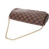 LOUIS VUITTON ルイヴィトン ダミエ フェイボリット MM ブラウン N41129 レディース ダミエキャンバス ショルダーバッグ Aランク 中古 銀蔵