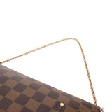 LOUIS VUITTON ルイヴィトン ダミエ フェイボリット MM ブラウン N41129 レディース ダミエキャンバス ショルダーバッグ Aランク 中古 銀蔵