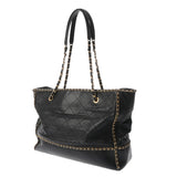 CHANEL シャネル マトラッセ チェーントート ブラック AS2739 レディース カーフ ハンドバッグ ABランク 中古 銀蔵