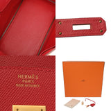 HERMES エルメス バーキン 35 ルージュビフ □G刻印(2003年頃) ユニセックス クシュベル ハンドバッグ ABランク 中古 銀蔵