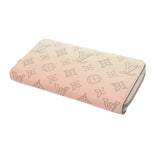 LOUIS VUITTON ルイヴィトン モノグラムマヒナ ジッピーウォレット ピンクグラデーション M80490 レディース マヒナレザー 長財布 Bランク 中古 銀蔵