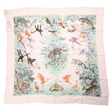 HERMES エルメス カレ90 EQUATEUR ピンク/マルチカラー レディース シルク100％ スカーフ Aランク 中古 銀蔵