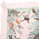 HERMES エルメス カレ90 EQUATEUR ピンク/マルチカラー レディース シルク100％ スカーフ Aランク 中古 銀蔵