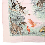 HERMES エルメス カレ90 EQUATEUR ピンク/マルチカラー レディース シルク100％ スカーフ Aランク 中古 銀蔵