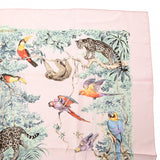 HERMES エルメス カレ90 EQUATEUR ピンク/マルチカラー レディース シルク100％ スカーフ Aランク 中古 銀蔵