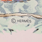 HERMES エルメス カレ90 EQUATEUR ピンク/マルチカラー レディース シルク100％ スカーフ Aランク 中古 銀蔵