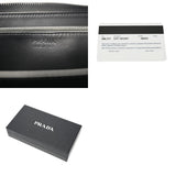 PRADA プラダ ラウンドファスナー財布 CITY SPORT ブラック 2ML317 メンズ レザー 長財布 Aランク 中古 銀蔵