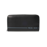 PRADA プラダ ラウンドファスナー財布 CITY SPORT ブラック 2ML317 メンズ レザー 長財布 Aランク 中古 銀蔵