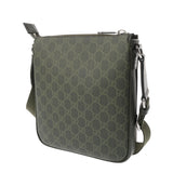 GUCCI グッチ GGパターン スモールメッセンジャーバッグ フォレストグリーン 792082 メンズ PVC ショルダーバッグ Aランク 中古 銀蔵