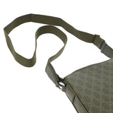 GUCCI グッチ GGパターン スモールメッセンジャーバッグ フォレストグリーン 792082 メンズ PVC ショルダーバッグ Aランク 中古 銀蔵