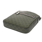 GUCCI グッチ GGパターン スモールメッセンジャーバッグ フォレストグリーン 792082 メンズ PVC ショルダーバッグ Aランク 中古 銀蔵