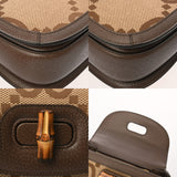 GUCCI グッチ バンブー スモールトップハンドルバッグ 1947 3WAY ベージュ 675797 レディース ジャンボGGキャンバス/レザー ハンドバッグ Aランク 中古 銀蔵