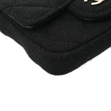 CHANEL シャネル マトラッセ ウエストバッグ 黒 レディース ジャージー ボディバッグ Aランク 中古 銀蔵