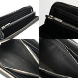 CHRISTIAN DIOR クリスチャンディオール ロングジップウォレット ブラック 2ESBC252YSE_H03E メンズ コットン 長財布 ABランク 中古 銀蔵