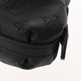 LOUIS VUITTON ルイヴィトン モノグラムマヒナ スカラミニ ブラック M80093 レディース レザー ショルダーバッグ Aランク 中古 銀蔵