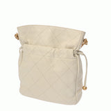 CHANEL シャネル マトラッセ ドローストリングバッグ ホワイト AS2985 レディース レザー ショルダーバッグ Aランク 中古 銀蔵