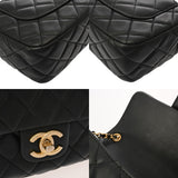 CHANEL シャネル マトラッセ ミニチェーンショルダー ブラック AS3490 レディース ラムスキン ショルダーバッグ ABランク 中古 銀蔵
