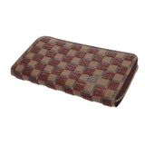 LOUIS VUITTON ルイヴィトン ダミエパイエット スパンコール ジッピーウォレット ブラウン/ルージュ N63174 ユニセックス ダミエキャンバス スパンコール 長財布 ABランク 中古 銀蔵