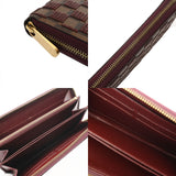 LOUIS VUITTON ルイヴィトン ダミエパイエット スパンコール ジッピーウォレット ブラウン/ルージュ N63174 ユニセックス ダミエキャンバス スパンコール 長財布 ABランク 中古 銀蔵