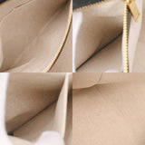 CELINE セリーヌ ラージスクエアカバ ベージュ/ブラック 197532DPD.01 レディース キャンバス レザー ハンドバッグ Aランク 中古 銀蔵
