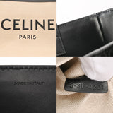 CELINE セリーヌ ラージスクエアカバ ベージュ/ブラック 197532DPD.01 レディース キャンバス レザー ハンドバッグ Aランク 中古 銀蔵