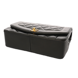 CHANEL シャネル マトラッセ ダイアナ チェーンショルダー 25cm ブラック A01165 レディース ラムスキン ショルダーバッグ Bランク 中古 銀蔵