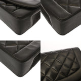 CHANEL シャネル マトラッセ ダイアナ チェーンショルダー 25cm ブラック A01165 レディース ラムスキン ショルダーバッグ Bランク 中古 銀蔵