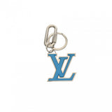 LOUIS VUITTON ルイヴィトン ポルトクレネオLVソフト シルバー/ブルー M69303 ユニセックス メタル キーホルダー Aランク 中古 銀蔵