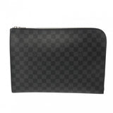 LOUIS VUITTON ルイヴィトン ダミエグラフィット ポシェットジュール GM ブラック/グレー N41501 メンズ ダミエキャンバス クラッチバッグ Aランク 中古 銀蔵