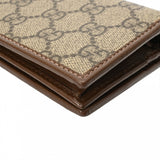 GUCCI グッチ ホースビット カードケースウォレット ベージュ/ブラウン 621887 レディース GGスプリームキャンバス レザー 二つ折り財布 Aランク 中古 銀蔵