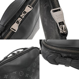 LOUIS VUITTON ルイヴィトン モノグラムエクリプス バムバッグ ブラック M42906 メンズ モノグラムキャンバス ボディバッグ ABランク 中古 銀蔵