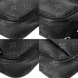 LOUIS VUITTON ルイヴィトン モノグラムエクリプス バムバッグ ブラック M42906 メンズ モノグラムキャンバス ボディバッグ ABランク 中古 銀蔵