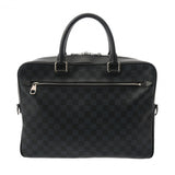 LOUIS VUITTON ルイヴィトン ダミエコバルト ポルトドキュマン ビジネス ネイビー/黒 N41347 メンズ ダミエキャンバス レザー ビジネスバッグ ABランク 中古 銀蔵