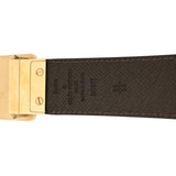 LOUIS VUITTON ルイヴィトン ダミエ サンチュール アンヴァントゥール サイズ95 ブラウン M9677 メンズ ダミエキャンバス ベルト Aランク 中古 銀蔵