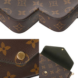 LOUIS VUITTON ルイヴィトン モノグラム ミュルティ ポシェット フェリシー ブラウン/カーキ M80091 レディース モノグラムキャンバス ショルダーバッグ Aランク 中古 銀蔵