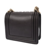 CHANEL シャネル ボーイシャネル チェーンショルダー ブラウン レディース レザー ショルダーバッグ ABランク 中古 銀蔵