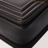 CHANEL シャネル ボーイシャネル チェーンショルダー ブラウン レディース レザー ショルダーバッグ ABランク 中古 銀蔵